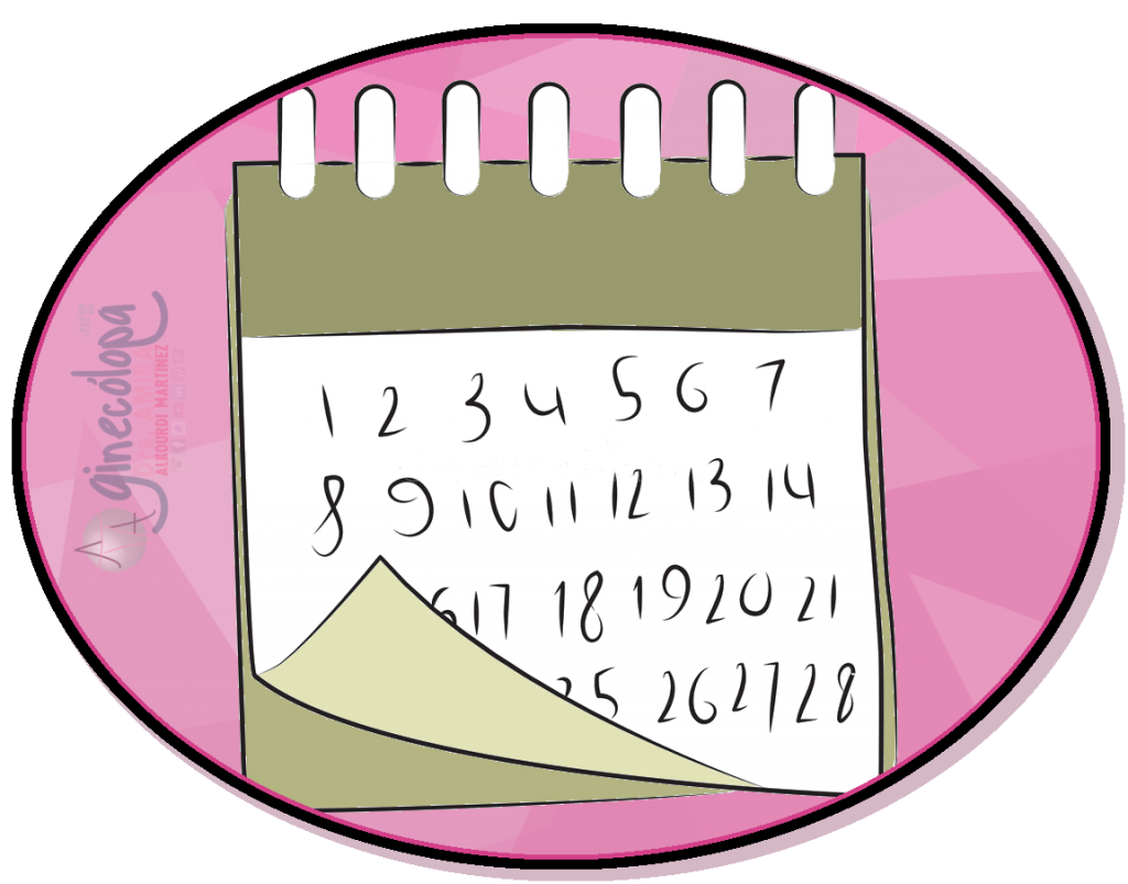 calendario sop regla menstruacion